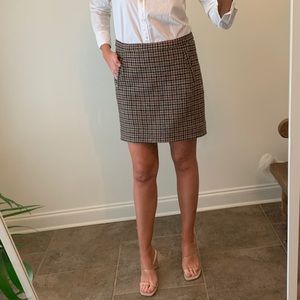 J. Crew Wool Plaid Skirt